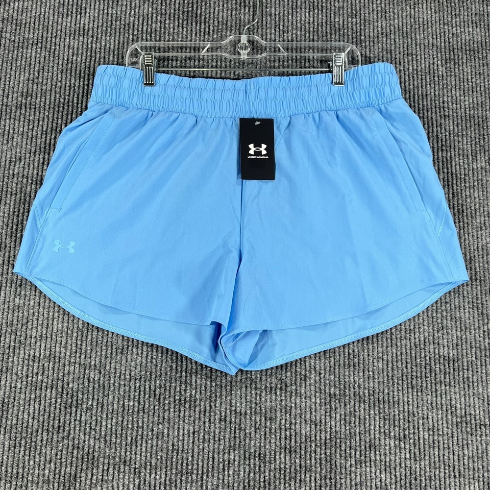 Under Armour Shorts Womens XL Blue Flex Woven Training Workout Casual New